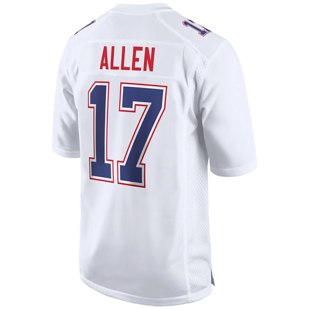 Parkc B.Bills #17 Josh Allen Player White Tundra Stitched Jerseys