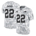 Parkc B.Bills #22 Ray Davis Player Arctic Camo Salute to Service Limited Stitched Jerseys