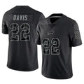 Parkc B.Bills #22 Ray Davis Player Black RFLCTV Limited Stitched Jerseys