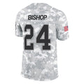 Parkc B.Bills #24 Cole Bishop Player Arctic Camo Salute to Service Limited Stitched Jerseys
