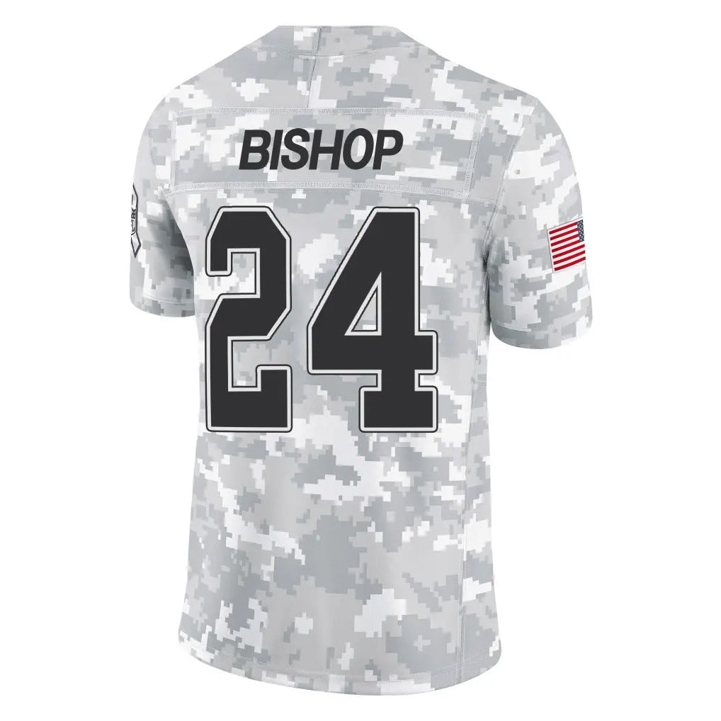 Parkc B.Bills #24 Cole Bishop Player Arctic Camo Salute to Service Limited Stitched Jerseys