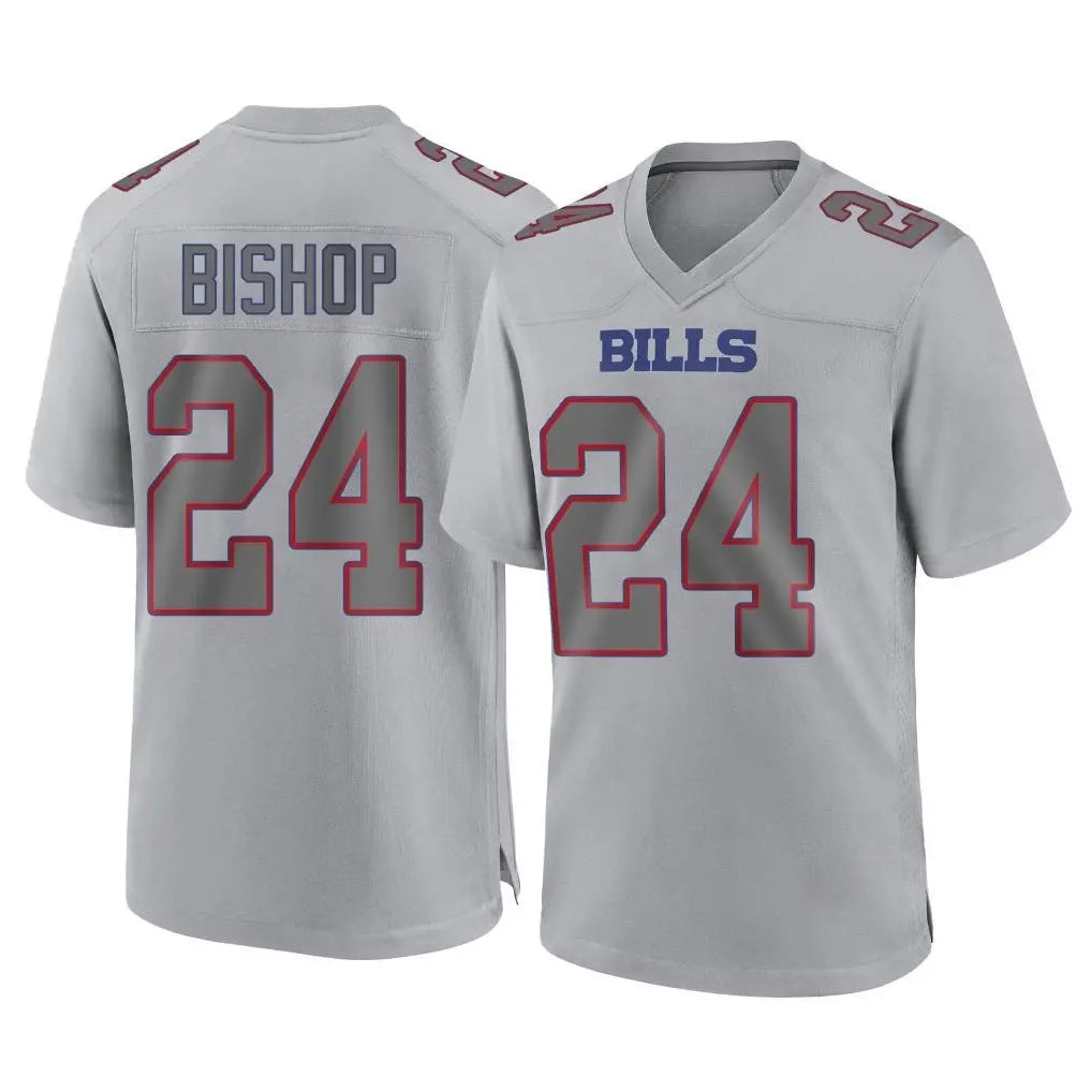 Parkc B.Bills #24 Cole Bishop Player Gray Fashion Home Game Stitched Jerseys