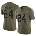 Parkc B.Bills #24 Cole Bishop Player Olive Salute To Service Game Stitched Jerseys