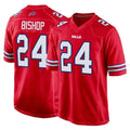 Parkc B.Bills #24 Cole Bishop Player Red Home Game Stitched Jerseys