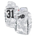 Parkc B.Bills #31 Maxwell Hairston Player Arctic Camo Salute to Service Hoodies Limited Stitched Jerseys
