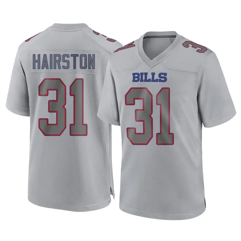 Parkc B.Bills #31 Maxwell Hairston Player Gray Fashion Home Game Stitched Jerseys