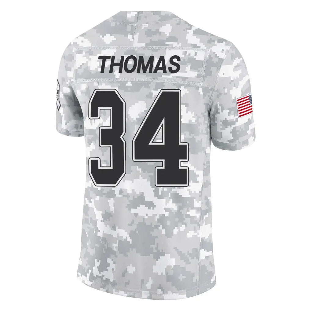 Parkc B.Bills #34 Thurman Thomas Player Arctic Camo Salute to Service Limited Stitched Jerseys