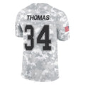 Parkc B.Bills #34 Thurman Thomas Player Arctic Camo Salute to Service Limited Stitched Jerseys