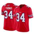 Parkc B.Bills #34 Thurman Thomas Player Red Vapor F.U.S.E. Limited Home Game Stitched Jerseys
