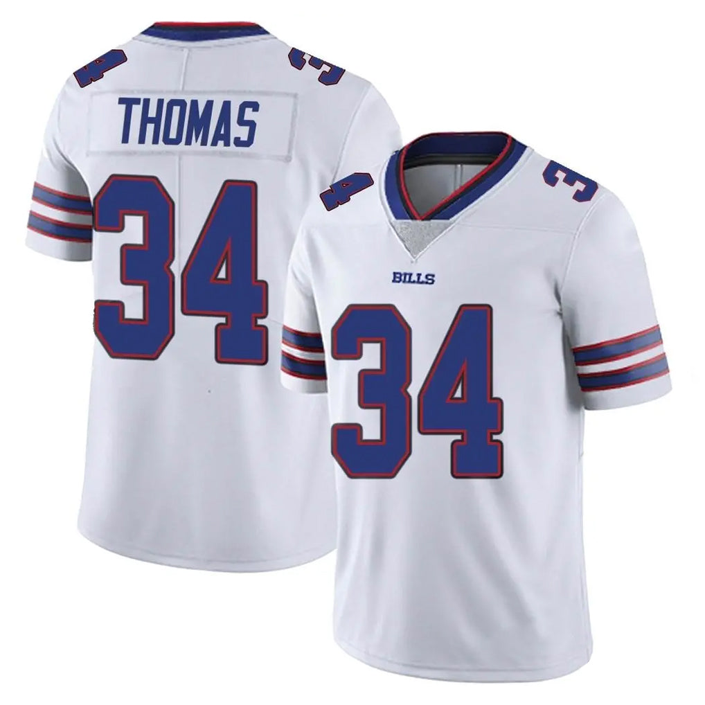 Parkc B.Bills #34 Thurman Thomas Player White Vapor Untouchable Limited Stitched Jerseys