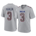 Parkc B.Bills #3 Damar Hamlin Player Gray Home Game Stitched Jerseys