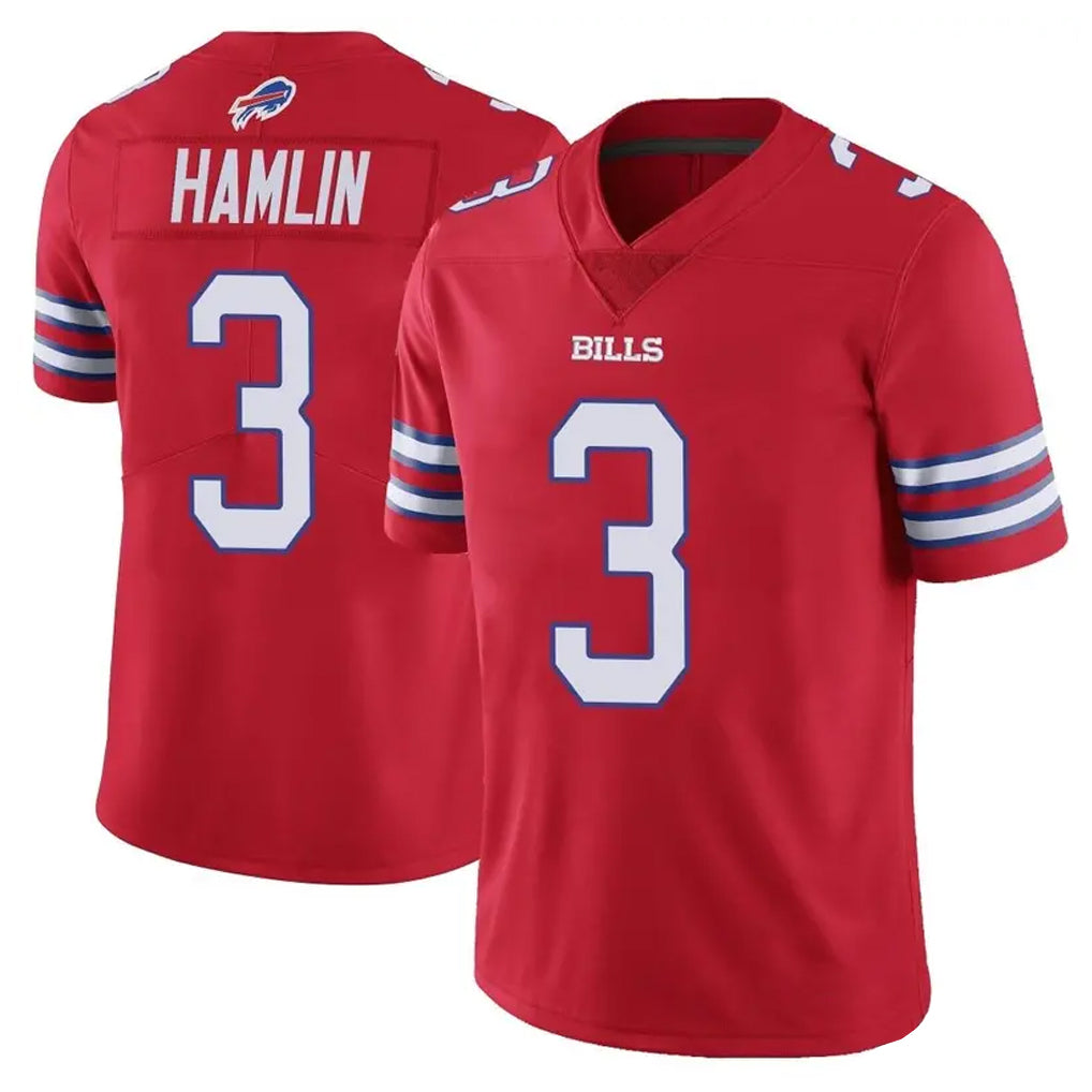 Parkc B.Bills #3 Damar Hamlin Player Red Vapor Untouchable Limited Stitched Jerseys