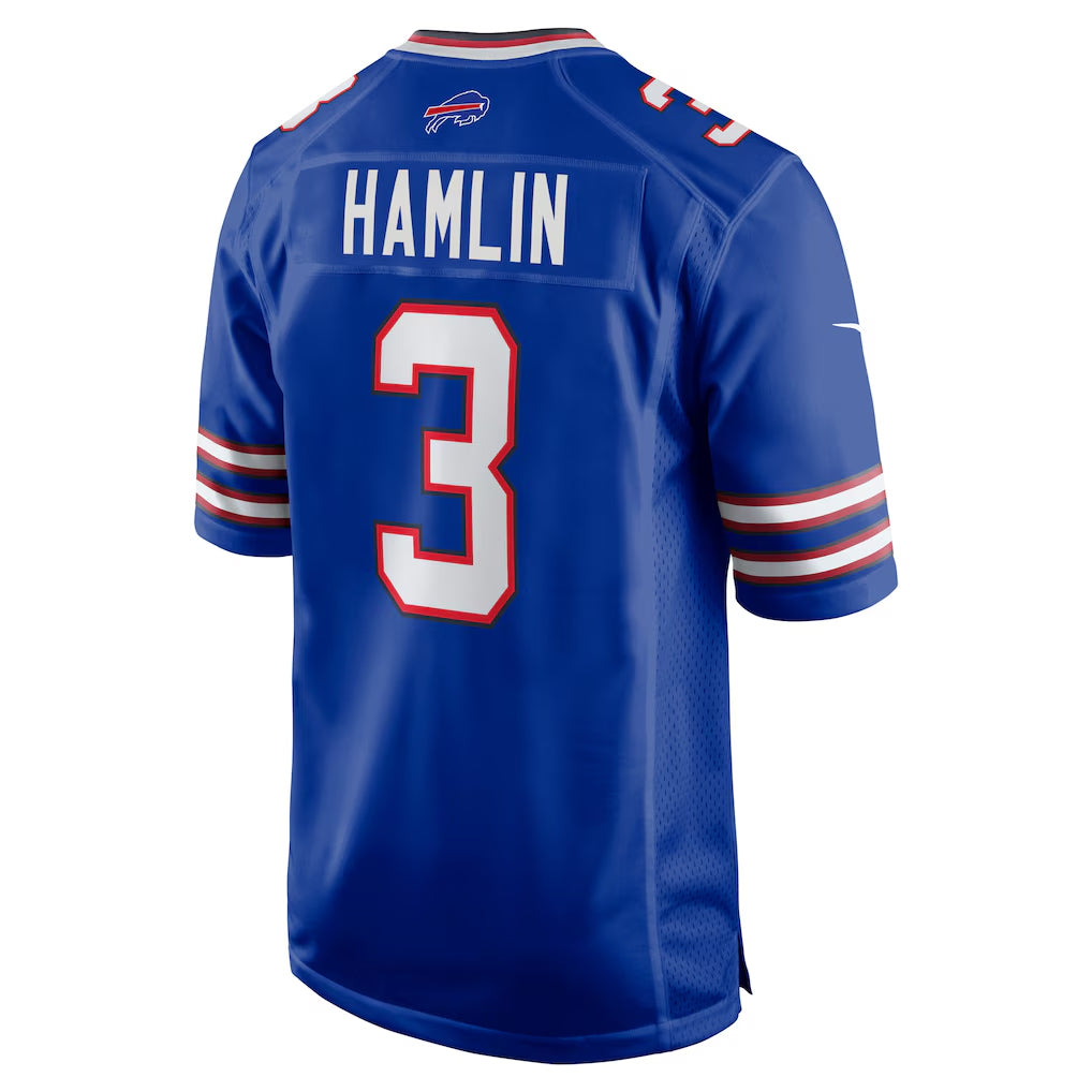Parkc B.Bills #3 Damar Hamlin Player Royal Home Game Stitched Jerseys