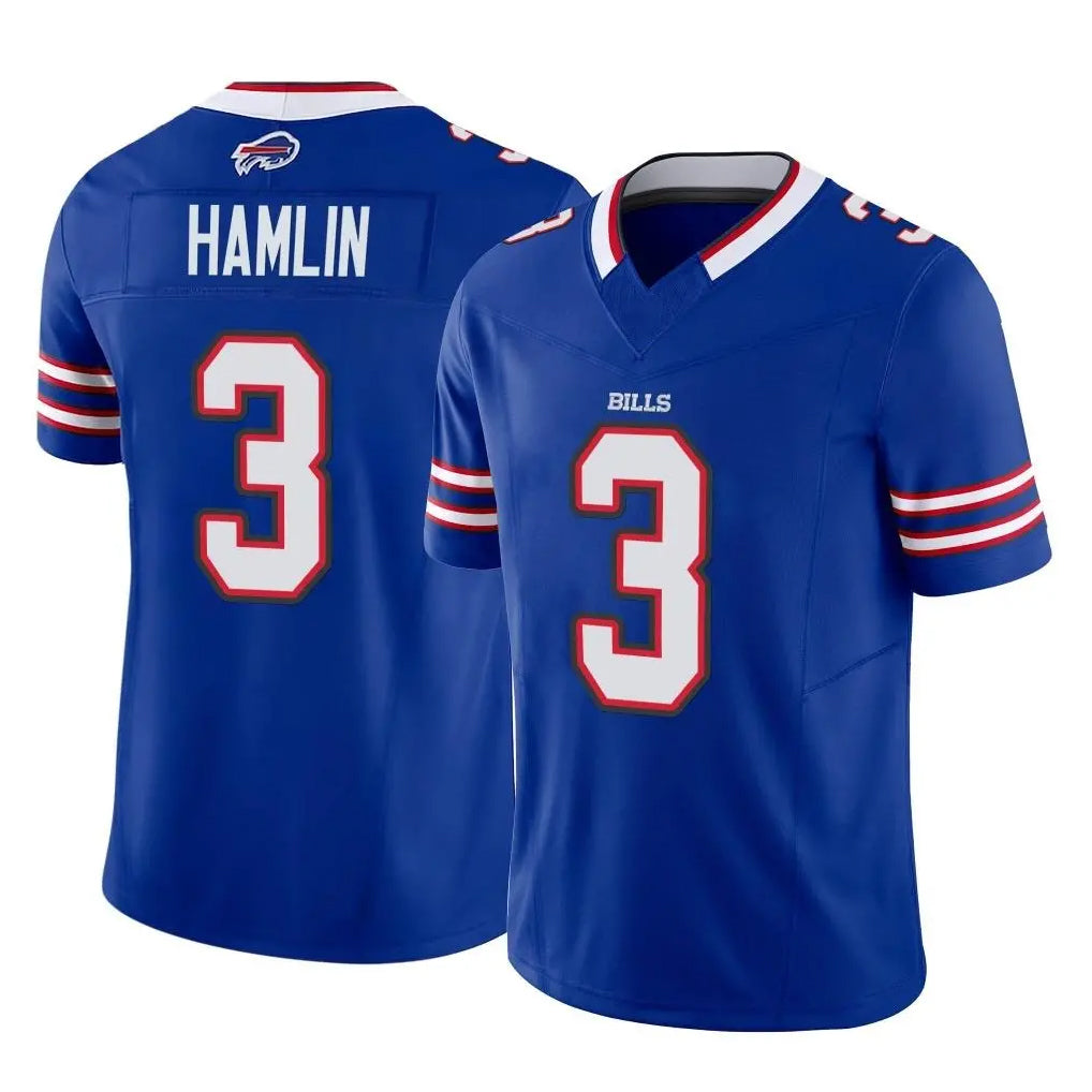 Parkc B.Bills #3 Damar Hamlin Player Royal Vapor F.U.S.E. Limited Home Game Stitched Jerseys