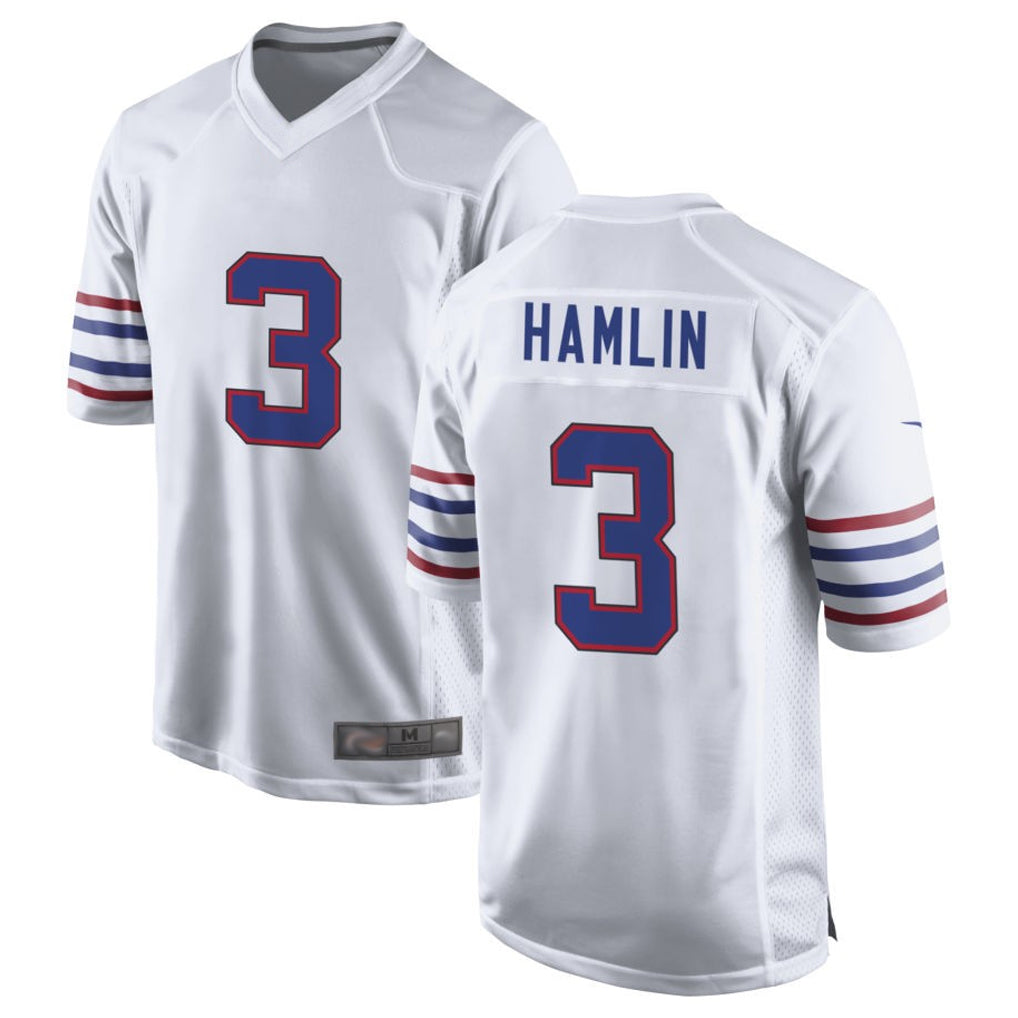 Parkc B.Bills #3 Damar Hamlin Player White Alternate Game Stitched Jerseys