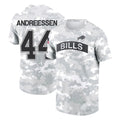 Parkc B.Bills #44 Joe Andreessen Player Arctic Camo Salute to Service T-Shirt Hoodies Stitched Jerseys