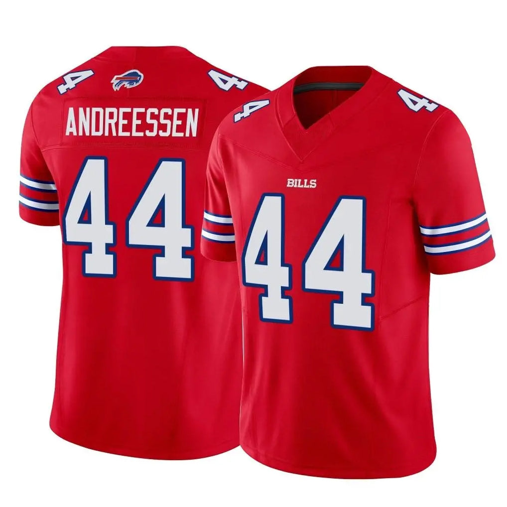 Parkc B.Bills #44 Joe Andreessen Player Red Vapor F.U.S.E. Limited Home Game Stitched Jerseys