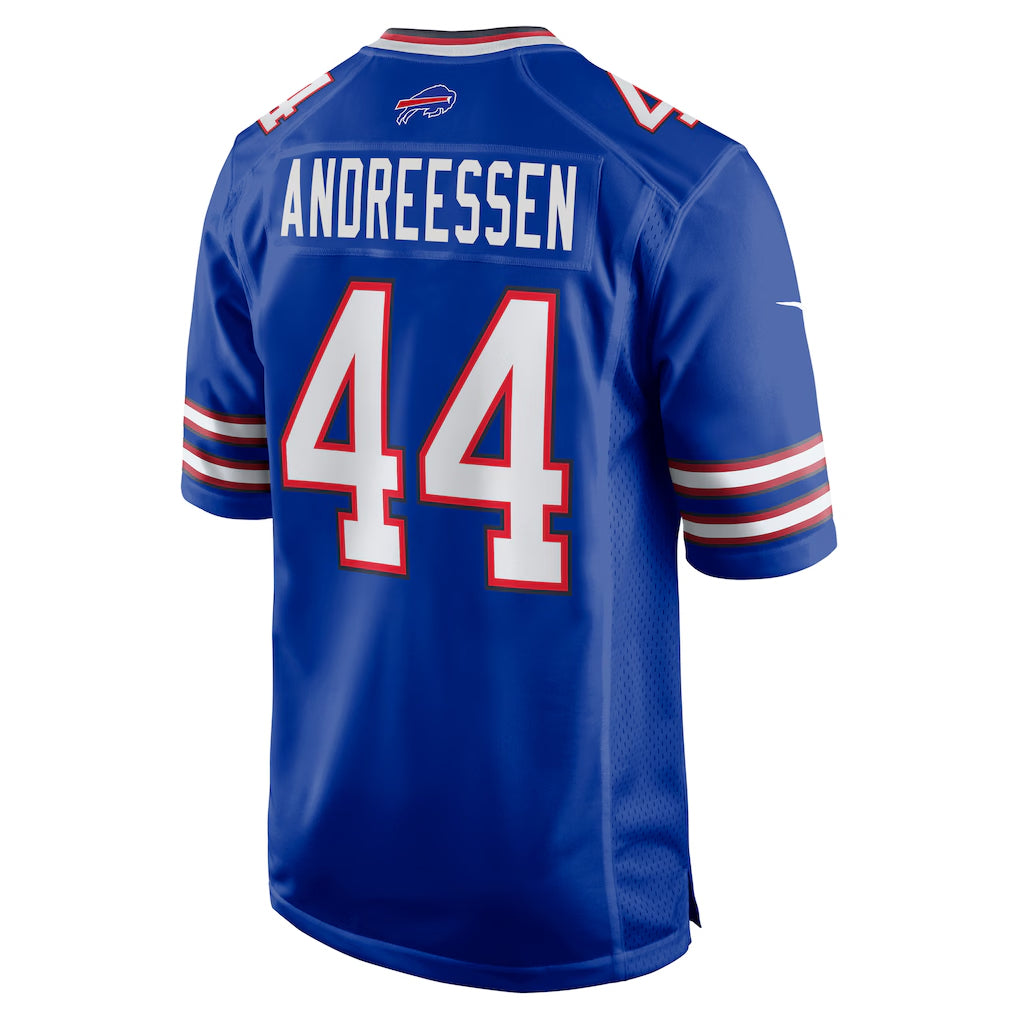 Parkc B.Bills #44 Joe Andreessen Player Royal Home Game Stitched Jerseys