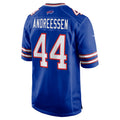 Parkc B.Bills #44 Joe Andreessen Player Royal Home Game Stitched Jerseys