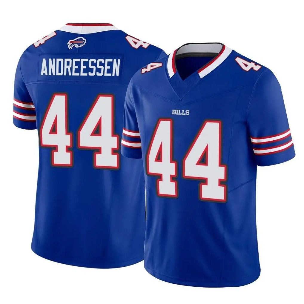 Parkc B.Bills #44 Joe Andreessen Player Royal Vapor F.U.S.E. Limited Home Game Stitched Jerseys