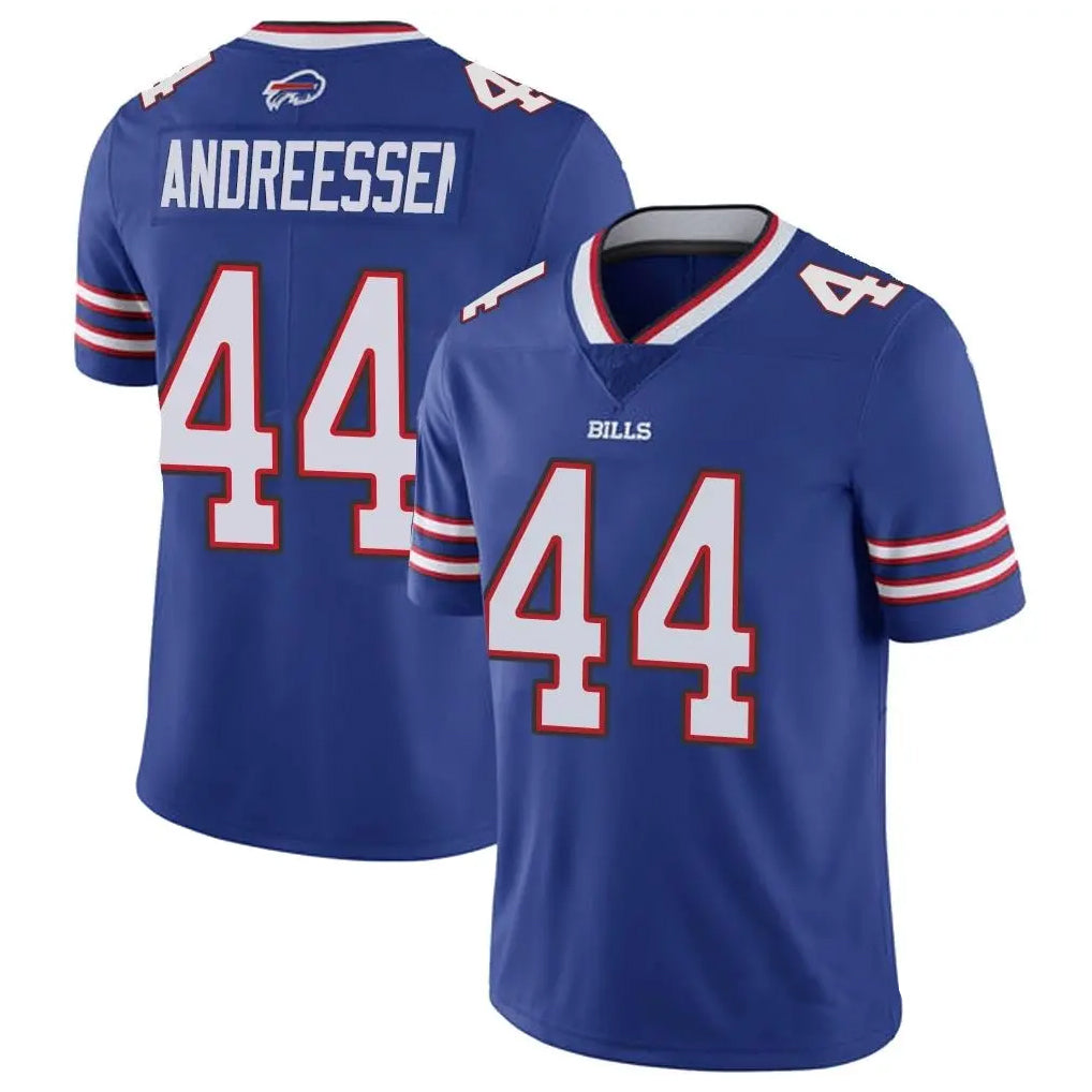 Parkc B.Bills #44 Joe Andreessen Player Royal Vapor Untouchable Limited Stitched Jerseys