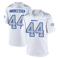 Parkc B.Bills #44 Joe Andreessen Player White Rivalries Collection Stitched Jerseys