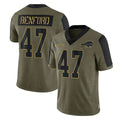 Parkc B.Bills #47 Christian Benford Player Olive Salute To Service Limited Stitched Jerseys
