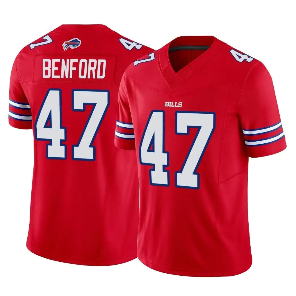 Parkc B.Bills #47 Christian Benford Player Red Vapor F.U.S.E. Limited Stitched Jerseys