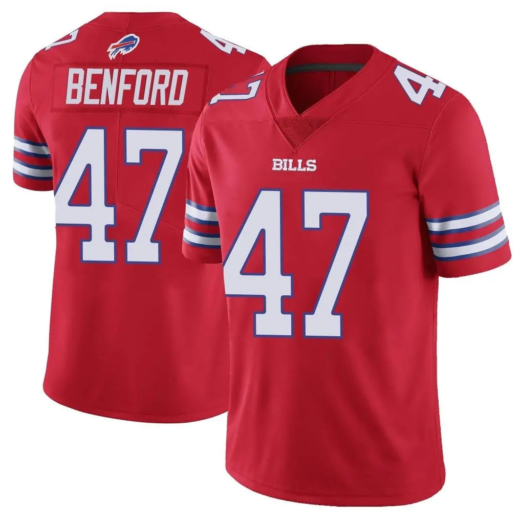 Parkc B.Bills #47 Christian Benford Player Red Vapor Untouchable Limited Stitched Jerseys
