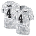 Parkc B.Bills #4 James Cook III Player Arctic Camo Salute to Service Limited Stitched Jerseys