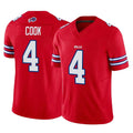 Parkc B.Bills #4 James Cook III Player Red Vapor F.U.S.E. Jersey Limited Home Game Stitched Jerseys