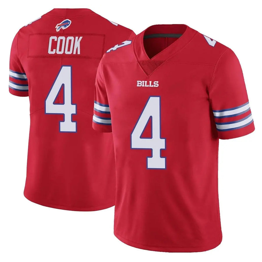 Parkc B.Bills #4 James Cook III Player Red  Vapor Untouchable Limited Stitched Jerseys