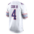 Parkc B.Bills #4 James Cook III Player White Alternate Game Stitched Jerseys