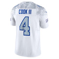 Parkc B.Bills #4 James Cook III Player White Rivalries Collection Vapor Limited Stitched Jerseys
