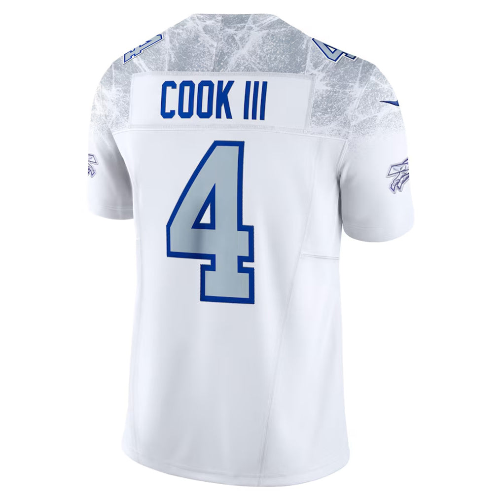 Parkc B.Bills #4 James Cook III Player White Rivalries Collection Vapor Limited Stitched Jerseys