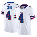 Parkc B.Bills #4 James Cook III Player White Vapor F.U.S.E. Limited Stitched Jerseys
