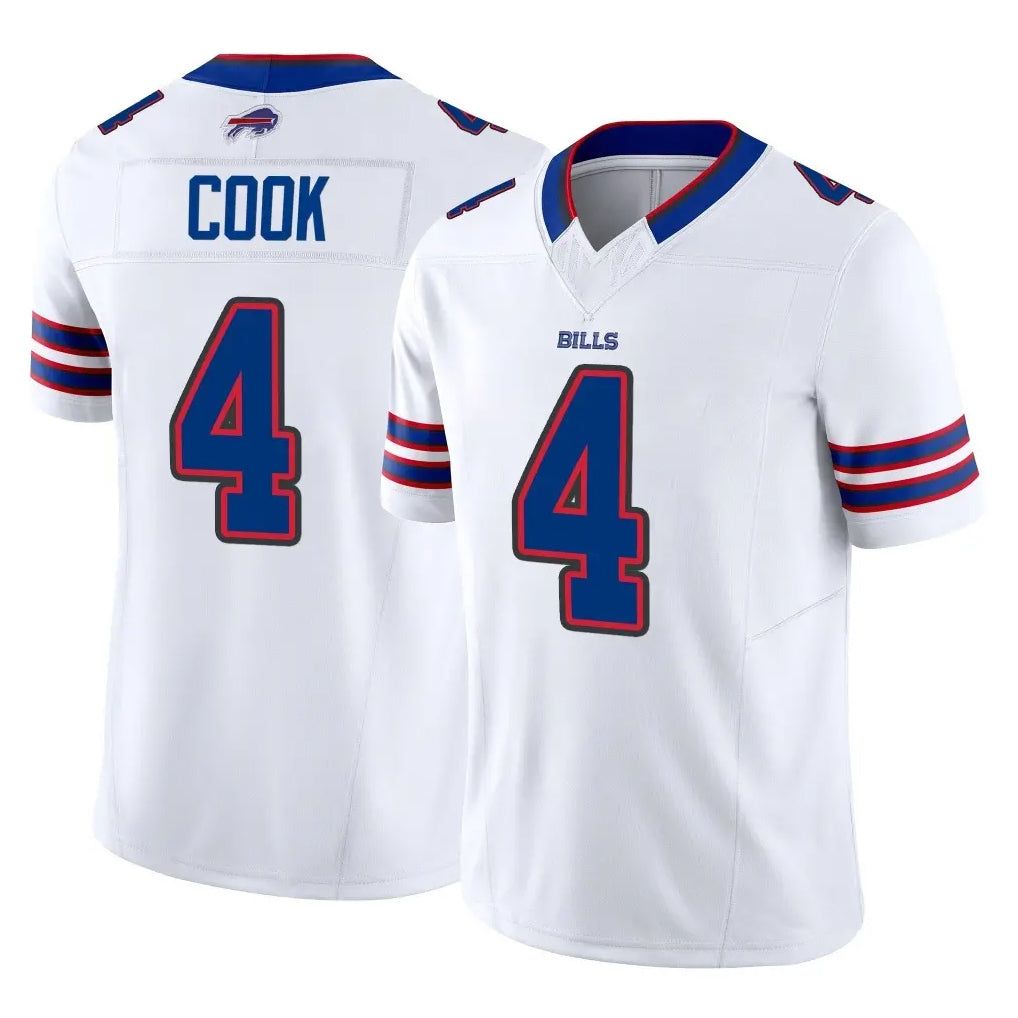 Parkc B.Bills #4 James Cook III Player White Vapor F.U.S.E. Limited Stitched Jerseys