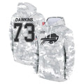 Parkc B.Bills #73 Dion Dawkins Player Arctic Camo Salute to Service Hoodies Stitched Jerseys