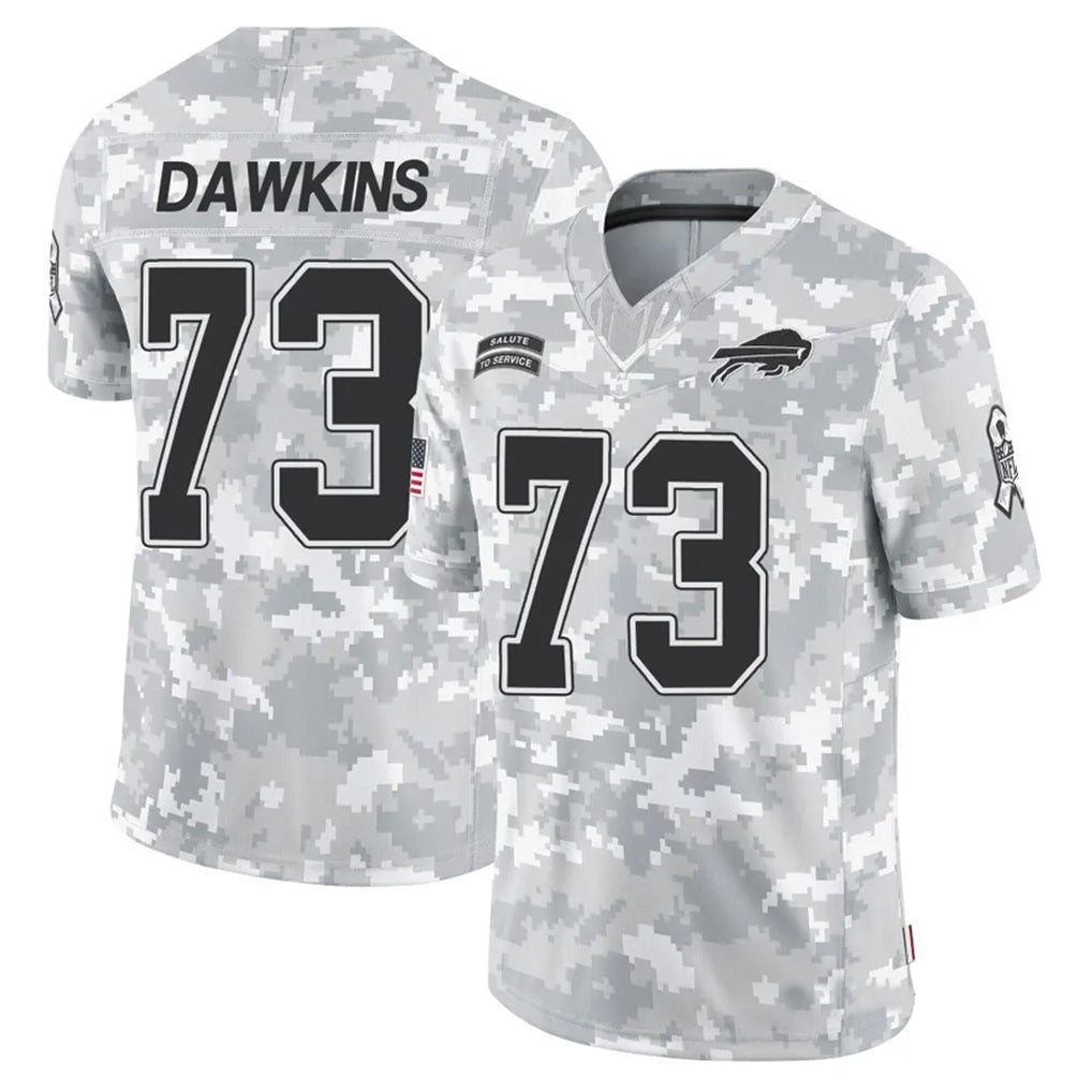 Parkc B.Bills #73 Dion Dawkins Player Arctic Camo Salute to Service Limited Stitched Jerseys