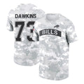 Parkc B.Bills #73 Dion Dawkins Player Arctic Camo Salute to Service T-Shirt Hoodies Stitched Jerseys