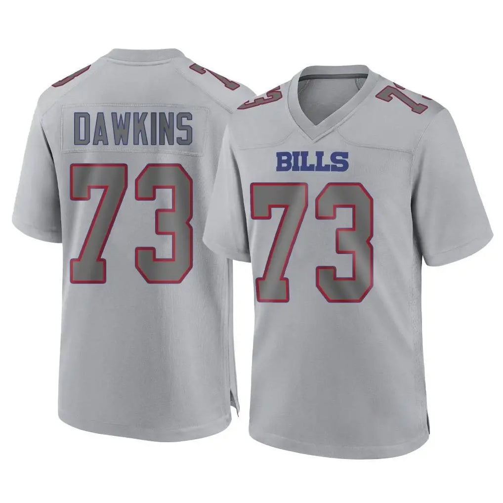 Parkc B.Bills #73 Dion Dawkins Player Gray Fashion Home Game Stitched Jerseys