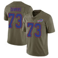 Parkc B.Bills #73 Dion Dawkins Player Olive Salute To Service Limited Stitched Jerseys