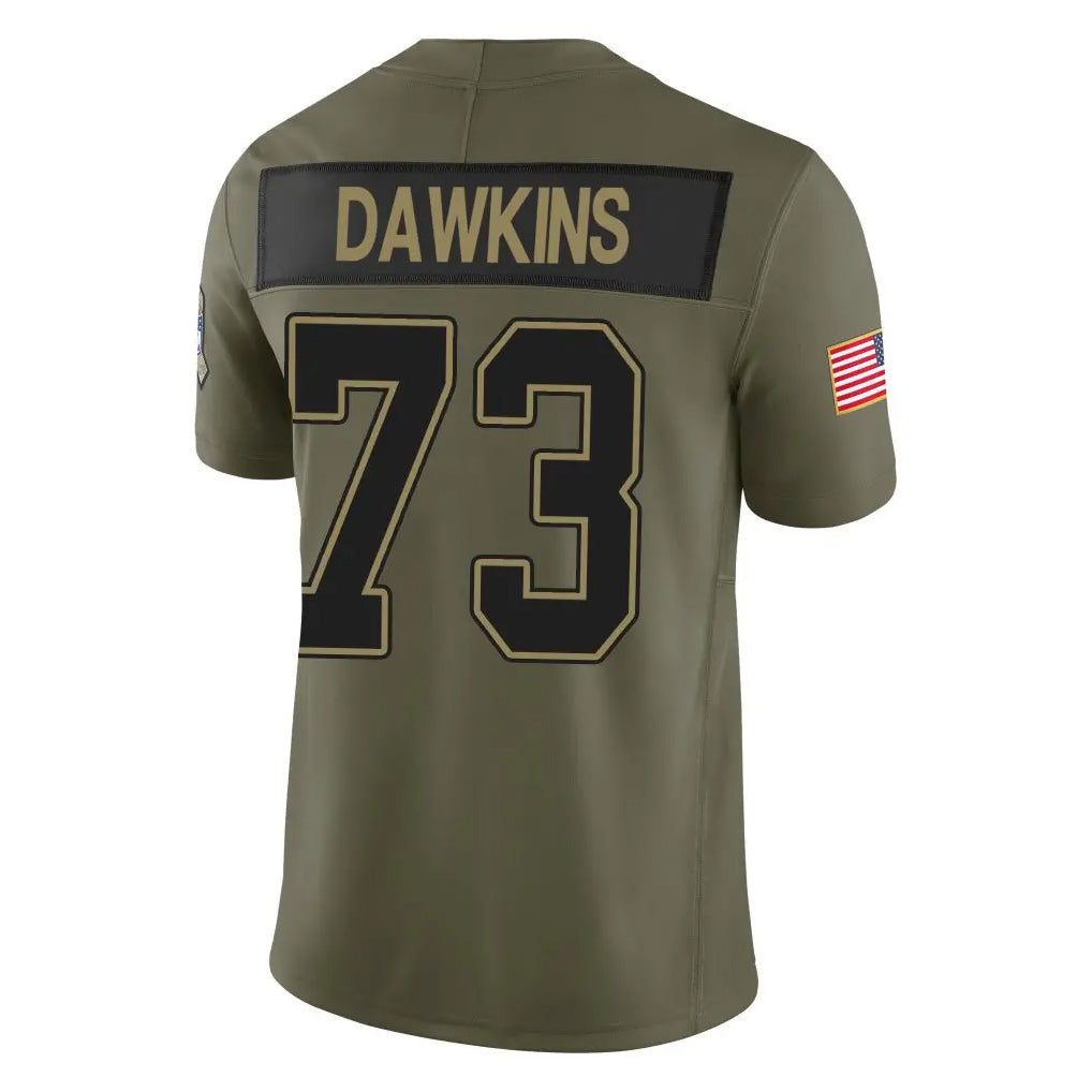 Parkc B.Bills #73 Dion Dawkins Player Olive Salute to Service Limited Home Game Stitched Jerseys