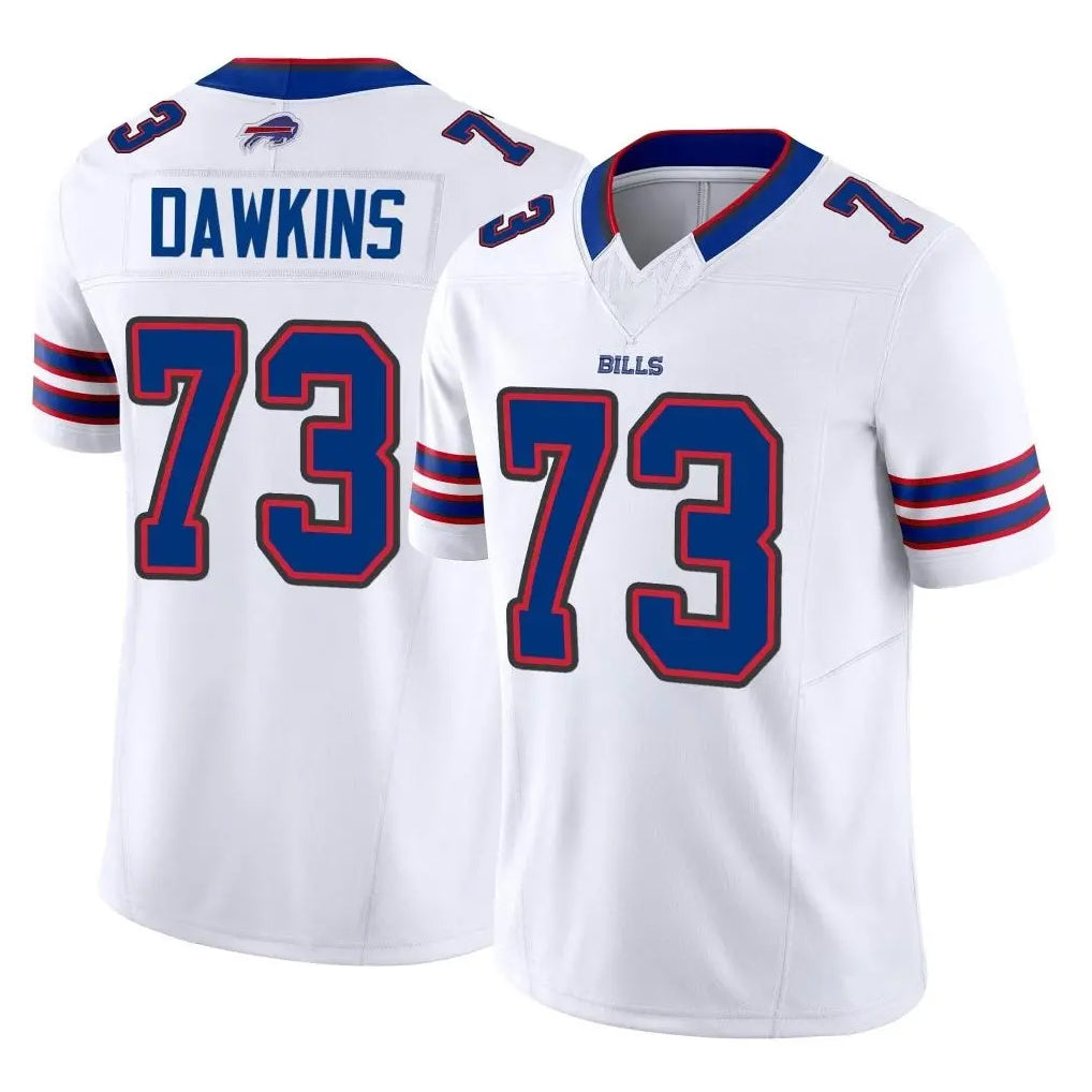 Parkc B.Bills #73 Dion Dawkins Player White Vapor F.U.S.E. Limited Home Game Stitched Jerseys