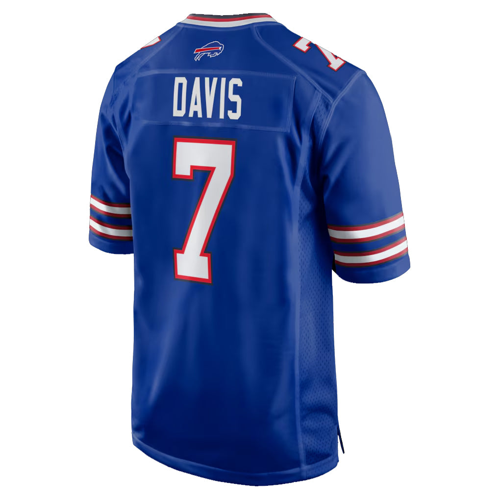 Parkc B.Bills #7 Ray Davis Player Royal Home Game Stitched Jerseys