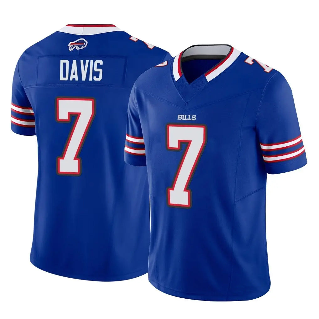 Parkc B.Bills #7 Ray Davis Player Royal Vapor F.U.S.E. Limited Game Stitched Jerseys