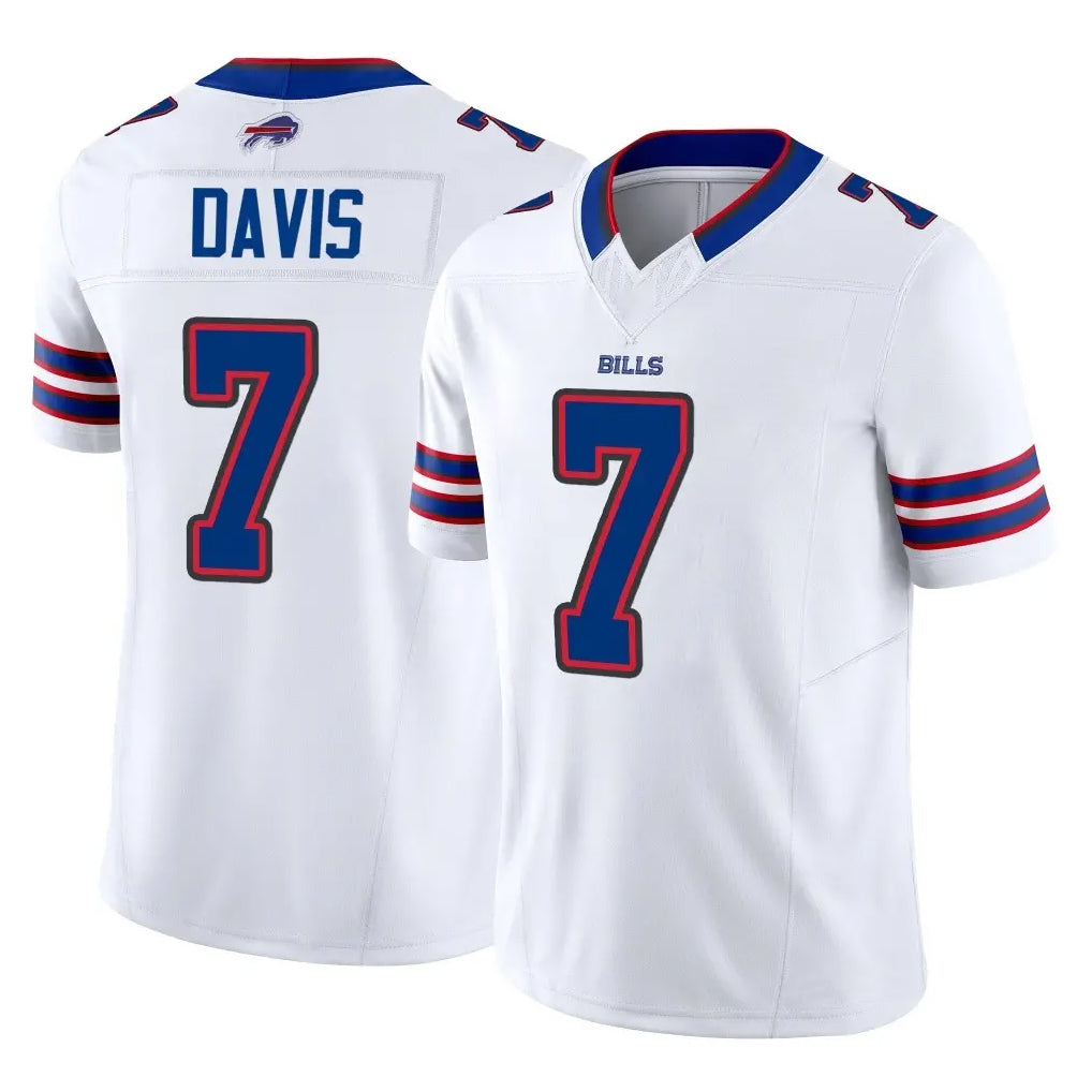 Parkc B.Bills #7 Ray Davis Player White Vapor F.U.S.E. Limited Stitched Jerseys