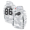 Parkc B.Bills #86 Dalton Kincaid Player Arctic Camo Salute to Service Hoodies Stitched Jerseys