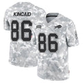 Parkc B.Bills #86 Dalton Kincaid Player Arctic Camo Salute to Service Limited Stitched Jerseys