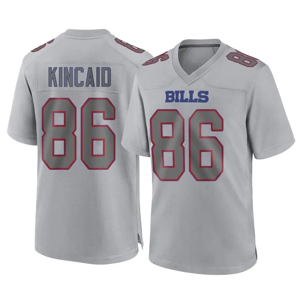 Parkc B.Bills #86 Dalton Kincaid Player Gray Fashion Home Game Stitched Jerseys